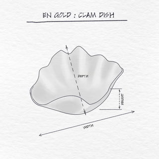 Clam Dish dimensions