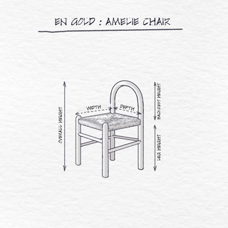 Amelie Chair dimensions