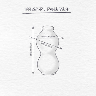Dana Vase, Smokey White dimensions