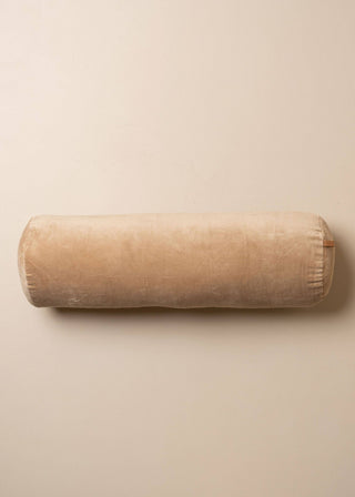 Saardé - Velvet Structured Bolster | Truffle: Cushion Cover + Insert