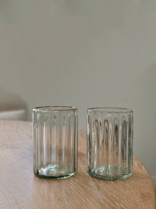 Handblown Fluted Tumbler