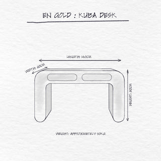 Kuba Desk dimensions