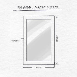 Mateo Floor Mirror dimensions