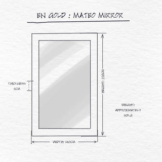 Mateo Floor Mirror dimensions