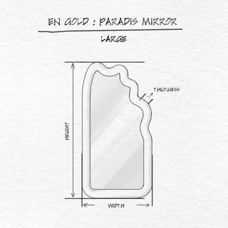 Paradis Floor Mirror dimensions