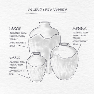 Pila Vessels dimensions