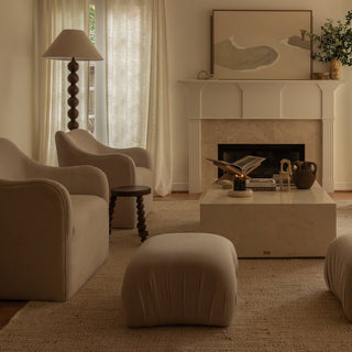 Sable Lounge Chair, Woven Ivory
