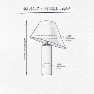 Stella Lamp dimensions