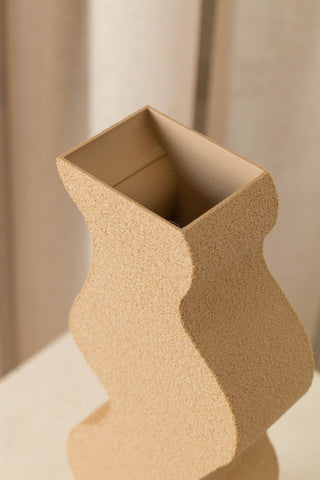 Freehand Vase, Beige by Argot Studio