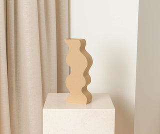 Freehand Vase, Beige by Argot Studio