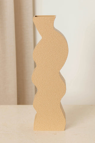 Paper Flower Vase, Beige by Argot Studio