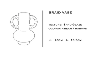 Braid Vase, Cream by SANE