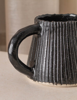 Barnacle Mug, Black by Mia Casal Ceramics